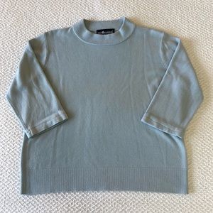 Vintage Sag Harbor Crewneck Baby Blue Pastel Lightweight Ribbed Sweater Medium